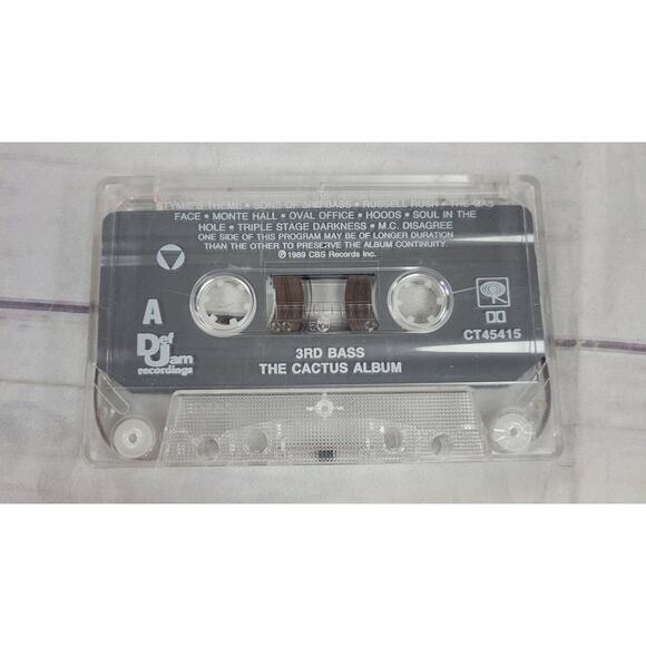 3RD BASS Cassette Tape THE CACTUS ALBUM 80s Rap Hip Hop MF DOOM ZEV LOVE X DEBUT - Picture 3 of 5